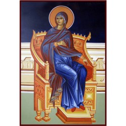 Икона „Света Богородица на трон“ от сцената "Благовещение"