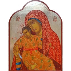 Домашен иконостас „Кикоска Света Богородица със Свети Георги, Свети Димитър и ангели“