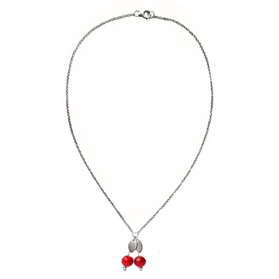 Обеци "Черешова мечта" в сребристо