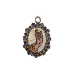 Ръчно рисуван медальон с благославящата Божия десница