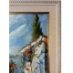 Маслена картина "Туристическа хижа"