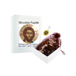Дървен пъзел "Христос Пантократор"