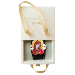 Дамска гривна с ръчно рисувано изображение на Света Богородица