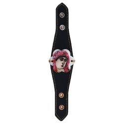 Дамска гривна с ръчно рисувано изображение на Света Богородица