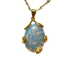 Медальон с ръчно рисувано изображение на благославящата Божия десница