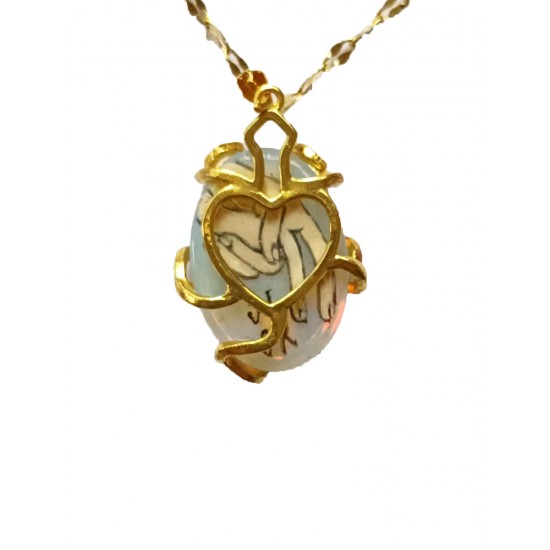 Медальон с ръчно рисувано изображение на благославящата Божия десница