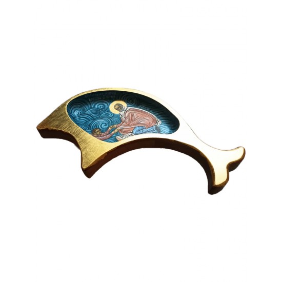 Икона „Свети Николай спасява кораба от потопа“