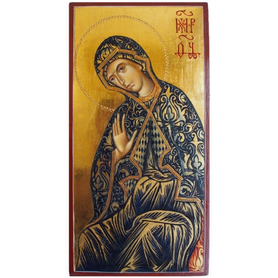 Икона „Света Богородица на трон“ от сцената "Благовещение"