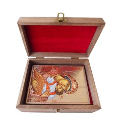 Икона „Света Богородица Умиление“ в дървена кутия