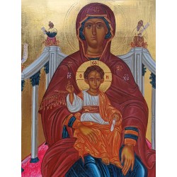 Икона „Света Богородица на трон с Младенеца“