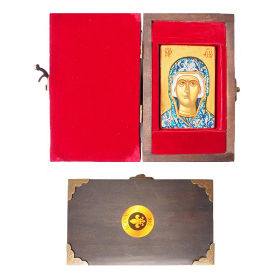 Икона „Света Богородица“ в дървена кутия