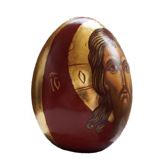Икона „Свети Убрус“ върху дървено яйце