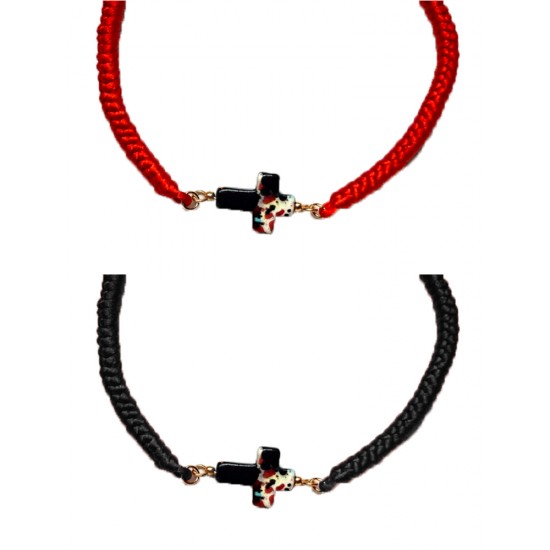 Регулируема гривна със синтетично мънисто