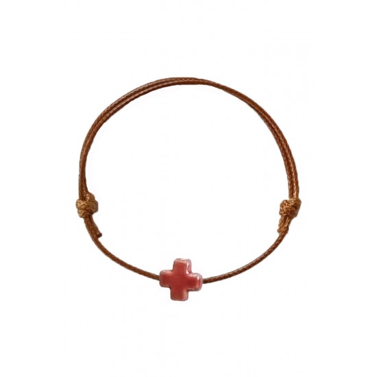 Регулируема гривна с керамично мънисто 