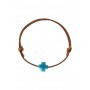 Adjustable bracelet with ceramic bead