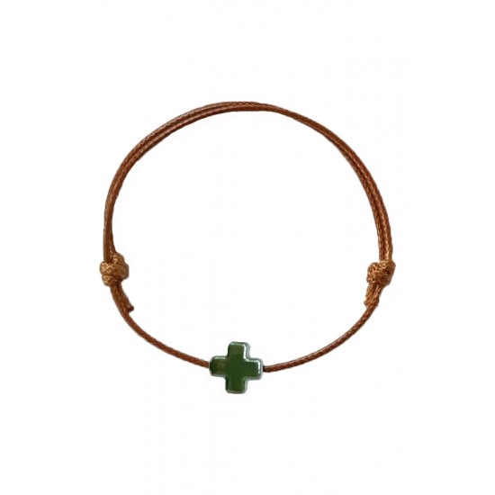 Регулируема гривна с керамично мънисто 