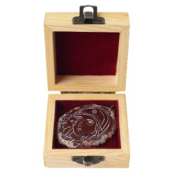 Ръчно рисуван медальон "Света Богородица Умиление"