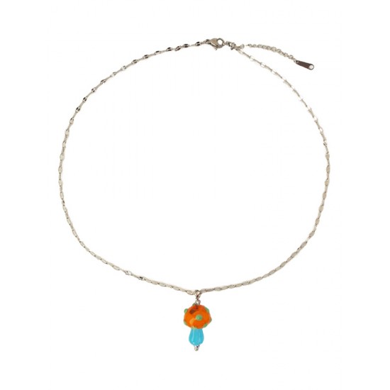 Колие "Горска красавица" в сребристо