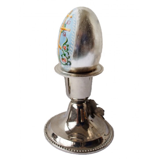 Икона "Светия Кръст" върху дървено яйце