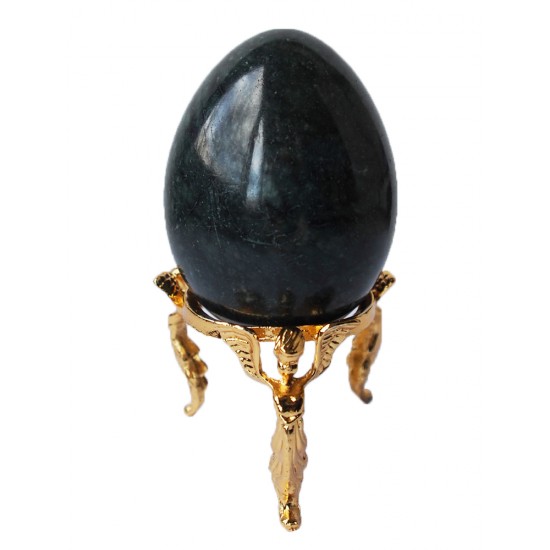 Икона „Христос Вседържител“ върху мраморно яйце